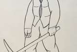 Vicente do Rêgo Monteiro (1899-1970), Calceiteiro - Nanquim sobre cartão<br>Ass. inf. esquerdo<br><br>Vicente do Rego Monteiro foi uma figura central do modernismo brasileiro, notável por integrar ...