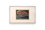 Oswaldo Goeldi (1895-1961), Pescadores, 1980 - Xilogravura <br>Gravação de Reis Júnior dat. 1981. ass. inf. esquerdo e por Beatriz Reynal<br>P.A <br><br>