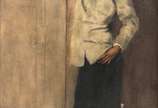 Eliseu Visconti (1866-1944), Colegial - Óleo s/ tela<br>Ass. inf. direito<br>Registrado no Raissone do artista codigo P251 conforme link de acesso : https://eliseuvisconti.com.br/obra/p251/<