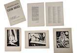 Lasar Segall (1891-1957),  - Publicado em 1966, este álbum apresenta originalmente 50 pranchas de xilogravuras, com dimensões de 38 x 27,5 cm cada. Neste lote apresentamos 46 grav