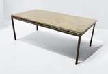 FLORENCE KNOLL (1917/1991), Mesa FK1 de Centro - Estrutura em aço e tampo em mármore carrara <br>