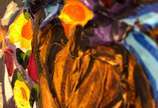 Simone Ribeiro (1971), Festa Junina - Óleo s/ tela <br>Ass. inf. esquerdo e datado 2011<br>Artista mineira possui uma trajetória marcada pela valorização da cultura e do folclore brasileir