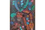 Gilvan Nunes (1966), A vespa, 2012 - Óleo sobre linho<br>Ass. verso<br>Localizado, Rio no verso da obra.<br><br>A obra reflete a sensibilidade do artista para a natureza e sua capacidade 