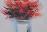 Enrico Bianco (1918-2013), Vaso de flores, 2005  - Crayon e acrílica s/ papel <br>Ass. inf. direito 