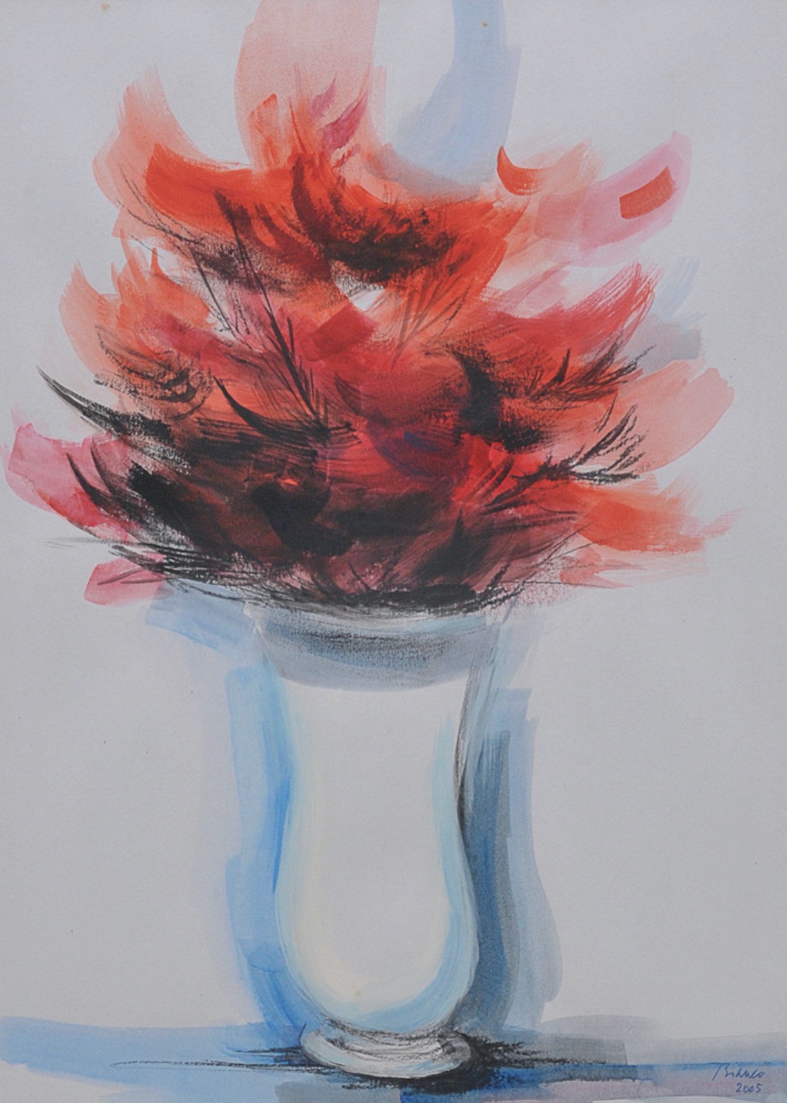 Enrico Bianco (1918-2013), Vaso de flores, 2005 - foto 1 de 3