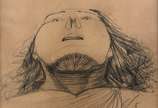 Cândido Portinari (1903-1962), cabeça, 1955 - Desenho a grafite s/ papel<br>Ass. inf. direito 