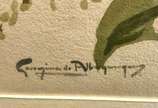 Georgina de Albuquerque (1885-1962), Flores - Aquarela s/ papel<br>Ass. inf. esquerdo 