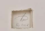 Ivens Machado (1942-2015), Sem titulo, 2006 - Elástico tubular e cartão <br>Ass. verso 