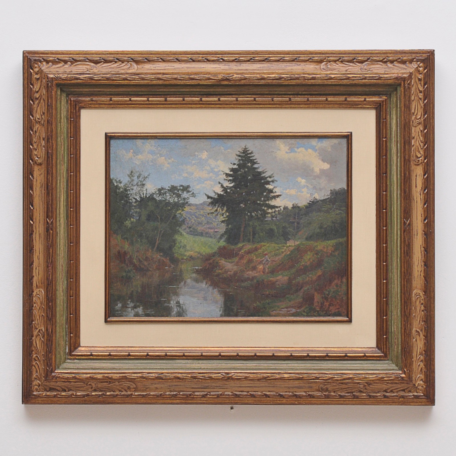 Baptista da Costa  (1865-1926), Paisagem com o Rio Piabanha - Petrópolis - foto 2 de 4