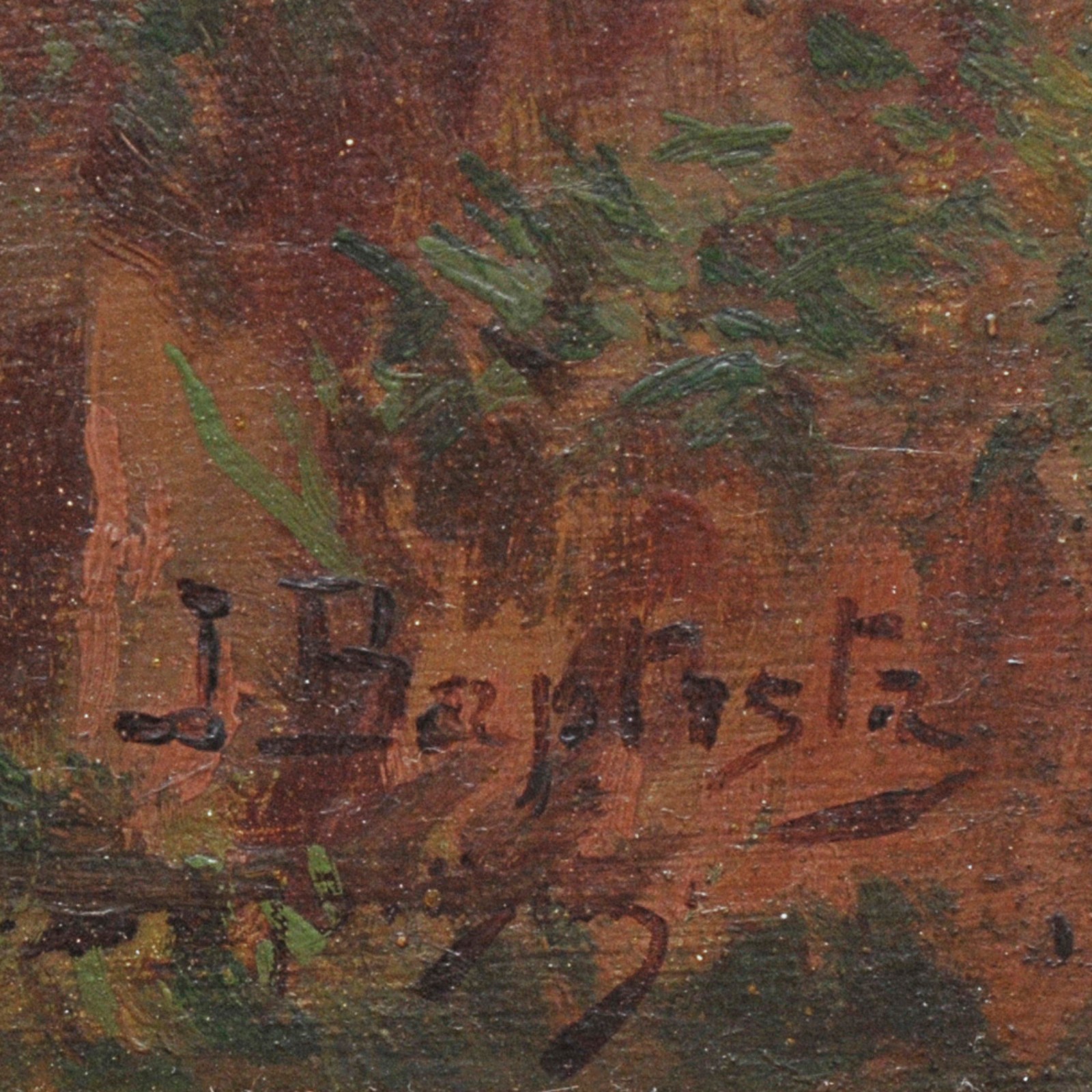 Baptista da Costa  (1865-1926), Paisagem com o Rio Piabanha - Petrópolis - foto 3 de 4