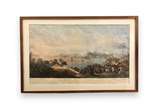 Rio de janeiro from Ilha das Cobras  - Litografia aquarelada <br>