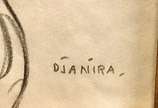 Djanira (1914-1979), Bailarina da Ópera de Peki... - Grafite s/ papel <br>Ass. inf. direito