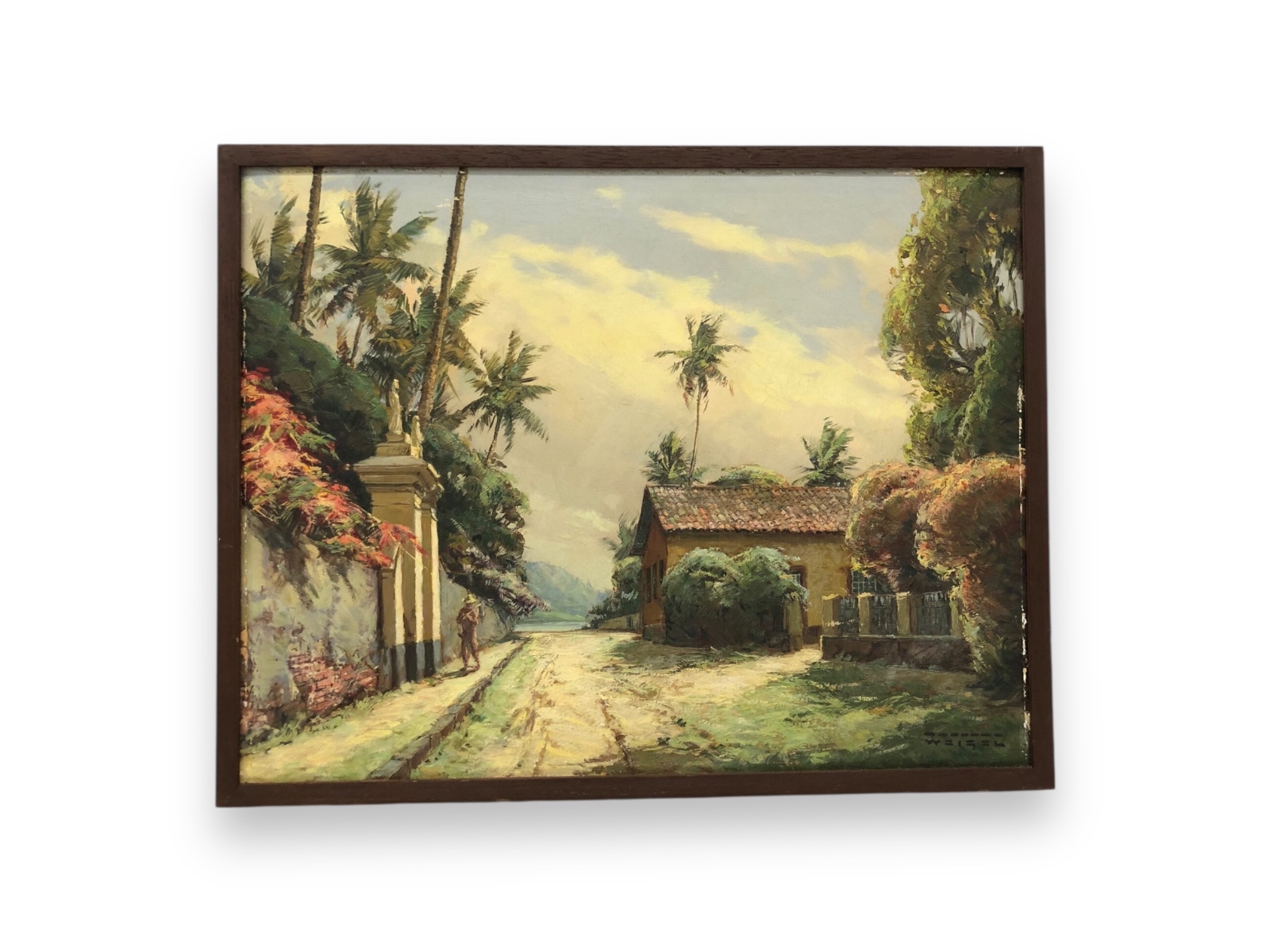 Rodolfo Weigel (1907-1987), Paisagem com casario - foto 2 de 4