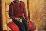 Emeric Marcier (1916-1990), O menino e a fruta,... - Óleo s/ tela<br>Ass. inf. direito