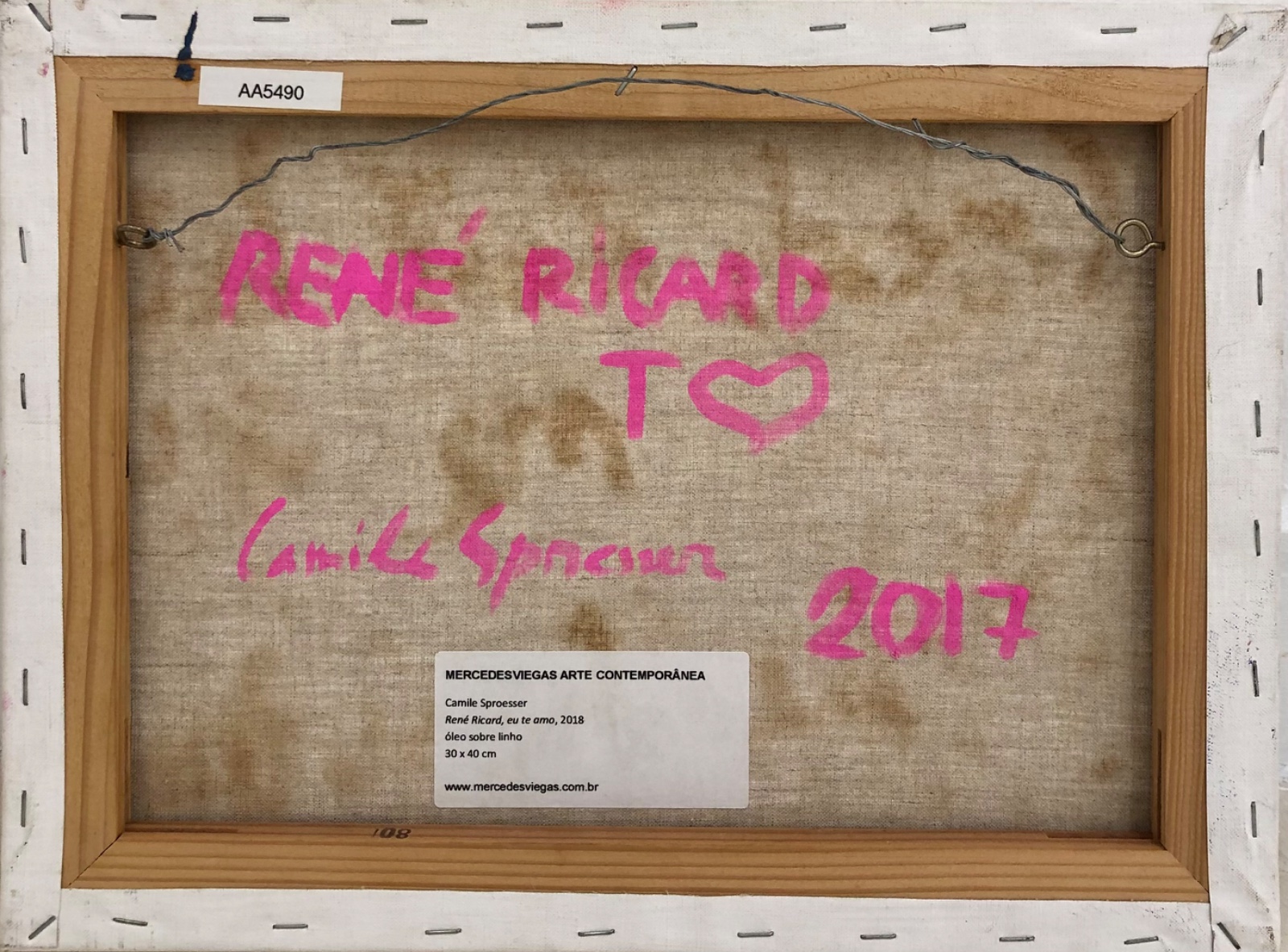 Camile Sproesser (1985), René Ricard, eu te amo, 2018 - foto 4 de 4