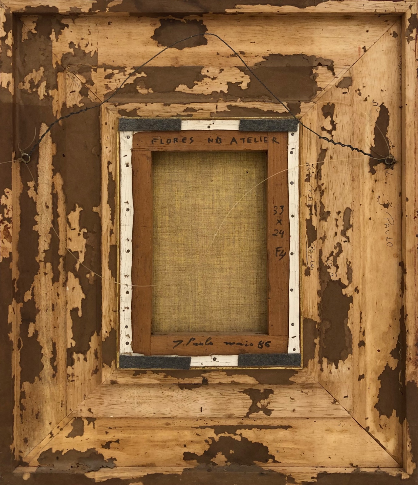 José Paulo Moreira da Fonseca (1922-2004), Flores no ateliê, 1986 - foto 4 de 4