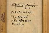 Eugênio Sigaud (1899-1979), O salineiro, 1974 - Caseina s/ tela <br>Ass. sup. esquerdo