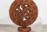 Mario Teles (1942),  - Mandala (Roda da vida)<br>Escultura em madeira de Jequitibá.<br>Assinada no centro<br>
