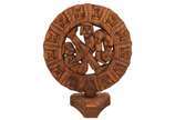 Mario Teles (1942),  - Mandala (Roda da vida)<br>Escultura em madeira de Jequitibá.<br>Assinada no centro<br>