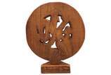 Mario Teles (1942),  - Mandala (Roda da vida)<br>Escultura em madeira de Jequitibá.<br>Assinada no centro<br>