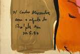 Ralph Gehre (1952), Sem título, 1990 - Guache s/ papel<br>Ass. inf. esquerdo<br>Com dedicatória para o diplomata Carlos Alexandre Ferreira, colecioandor de onde a obra provém.