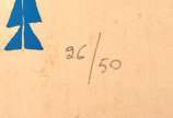 FRANCISCO GALENO, SEM TITULO, 1987 - Serigrafia<br>Ass. inf. direito<br>Edicão 26 de 50<br>Edição Espaço Capital - Brasilia, DF