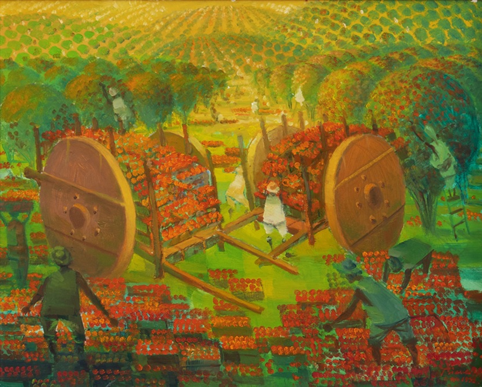 Enrico Bianco (1918-2013), Colheita de laranja - foto 1 de 2
