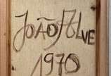 João Alves (1906-1970), Sem título, 1970 - Óleo sobre tela <br>Ass. inf. centro.<br>Assinado e atado no verso.<br>