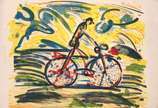 Rubens Gerchman (1942-2008), Bike, 1986 - Serigrafia<br>Ass. inf. direito<br>Edição 15 de 65