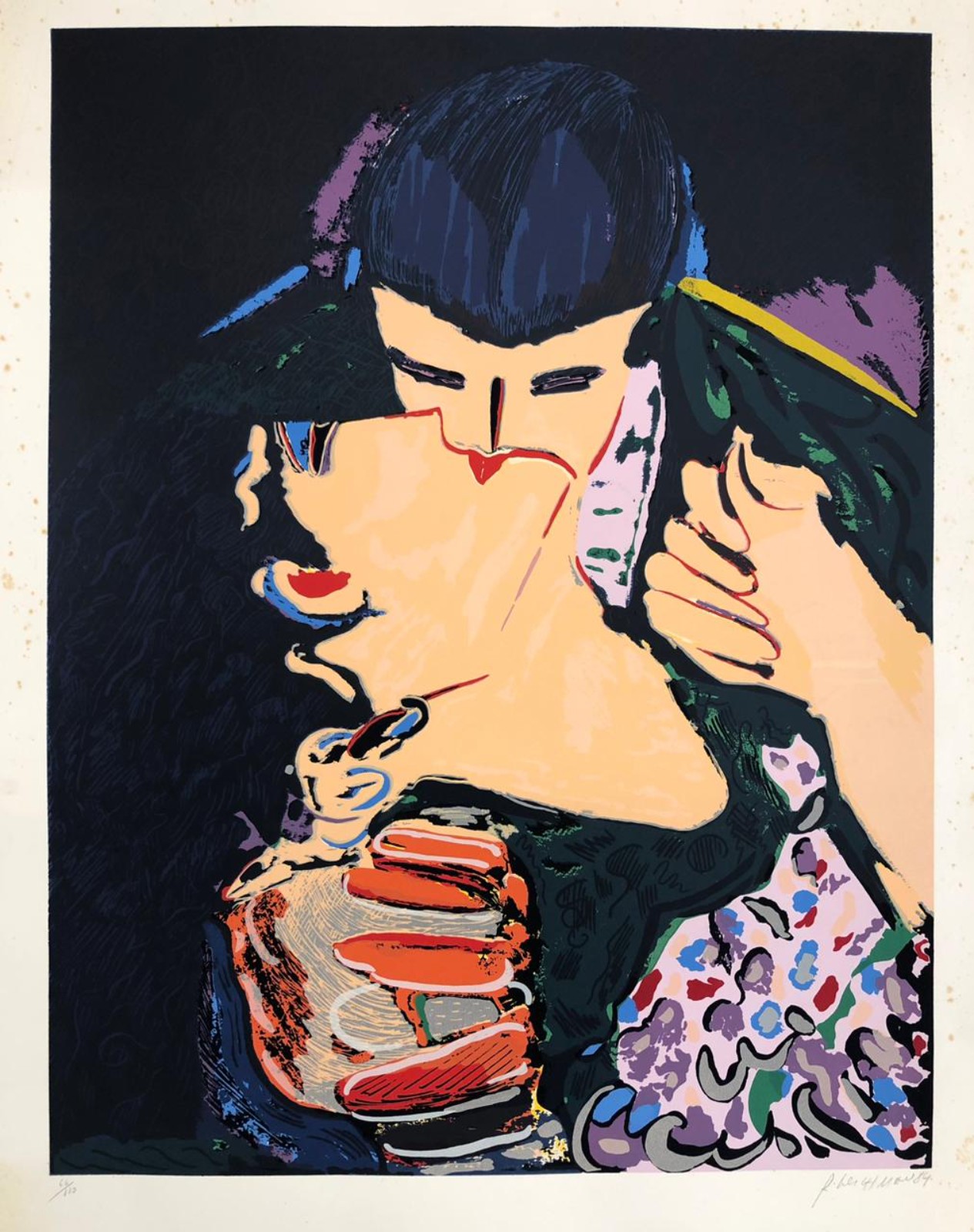  Rubens Gerchman (1942-2008), Beijo - foto 1 de 3