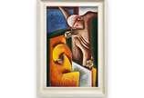 MARIO MENDONÇA (1934), Pietà, 1972 - Óleo s/ tela <br>Ass. sup. esquerdo e verso<br>