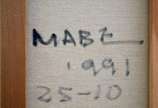 Manabu Mabe (1924-1997), Abstrato / Ryo - Legal... - Óleo s/ tela<br>Com certificado e registro do Instituto Manabu Mabe nº1110 / 2842<br>Ass. canto inf. direito e verso