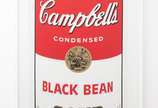 Andy Warhol (after), Black Bean - Campbell’s Soup <br>Serigrafia em cores sobre papel, Anos 70/80<br>Edicao Sunday B. Morning. <br>Edição de 250<br>Com carimbo no verso em azul "Andy W