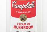 Andy Warhol (after), Cream of Mushroom - Campbell’s Soup <br>Serigrafia em cores sobre papel, Anos 70/80<br>Edicao Sunday B. Morning. <br>Edição de 250<br>Procedência Anna Bella Geiger<br><br