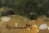 Armando Romanelli (1945), Algodoal, 2008 - Óleo s/ tela<br>Ass. inf. esquerdo e verso.<br>