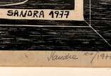 Sandra, Sem título - Xilogravura dec 70