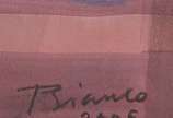 Enrico Bianco (1918-2013), Vaso de flores - Crayon e acrilica s/ papel<br>Ass. inf. esquerdo