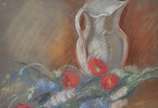 Anita Malfatti (1889-1964), Jarro e Flores, c.1... - Pastel s/ papel<br>Ass. inferior direito<br><br>Participou da exposição  Recorte Modernista na Galeria Ricardo Camargo em parceia com a galeria ...