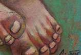 Adélio Sarro (1950), Jovens Amantes - Óleo s/ tela<br>Ass. e dat. inf. direito<br>Obra possui certificado emitido pelo artista