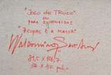 Waldomiro Sant'Anna (1952), Jogo de Truco - Óleo s/ tela<br>Ass. inf. direito<br>Obra possui certificado emitido pelo artista