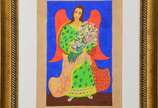 Djanira (1914-1979), Anjo da guarda, 1965 - Guache s/ papel<br>Ass. inf. direito<br>Ex Coleção Antônio Callado <br>Obra produzida para Callado logo após seu período preso durante a ditadura mili