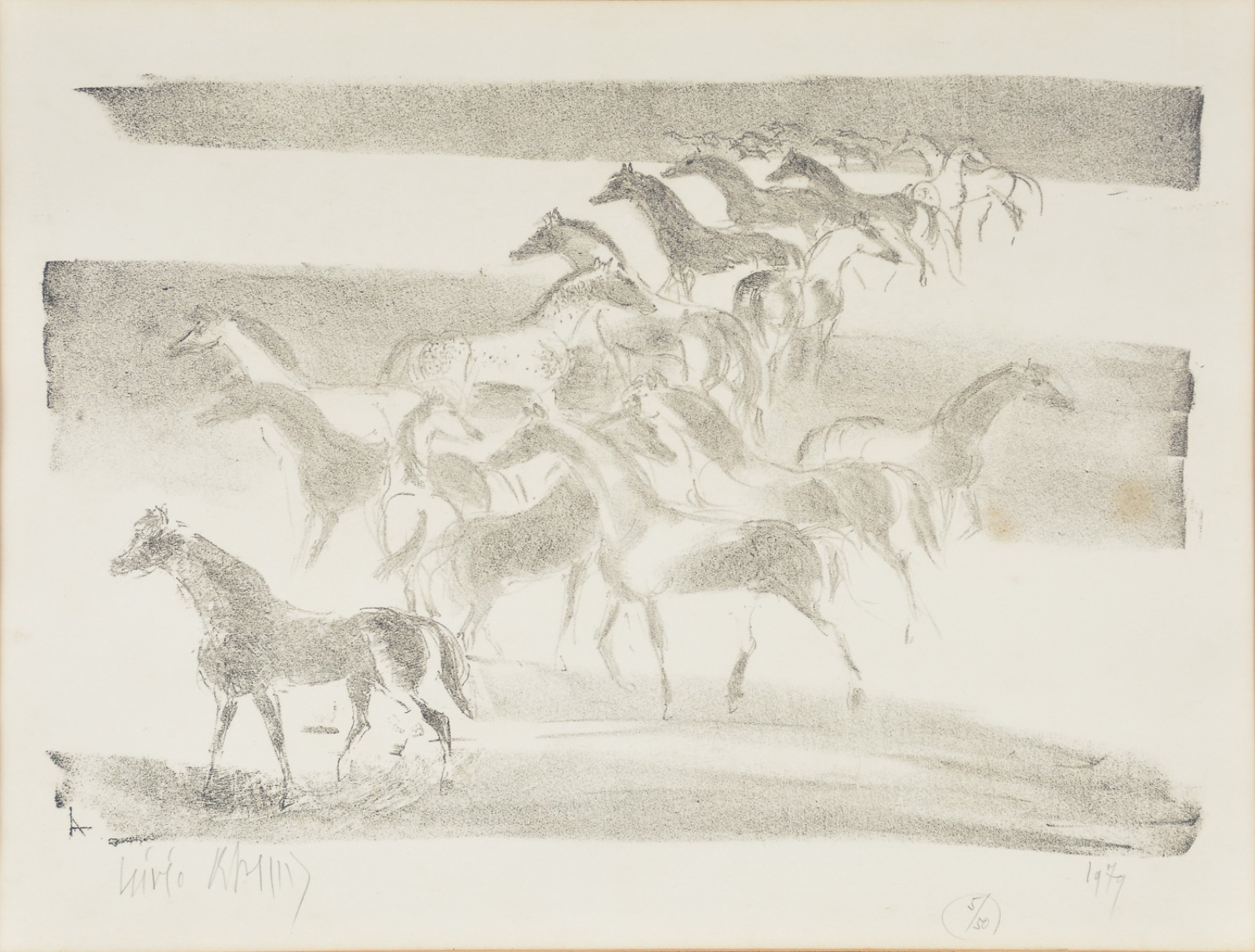 Lívio Abramo (1903-1993), Cavalos, 1979 - foto 1 de 5