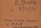 EDUARDO BORTK (1950), Rosa, 1994 - Óleo s/ tela<br>Ass. inf. direito<br>Ass., titulado e datado no verso, com dedicatória.