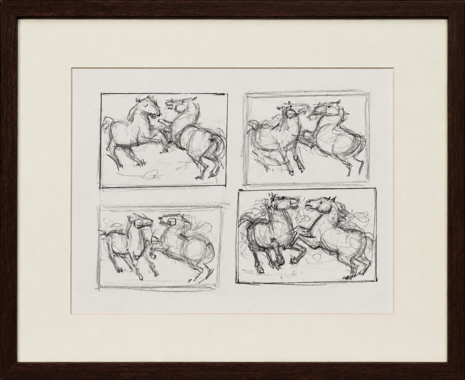 Enrico Bianco (1918-2013), Estudo para Cavalos - foto 2 de 3