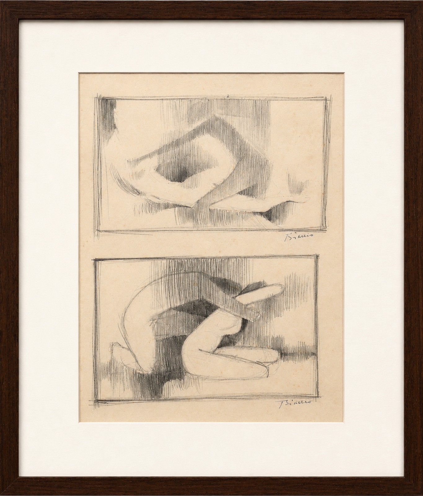 Enrico Bianco (1918-2013), Estudo para Nú - foto 2 de 5