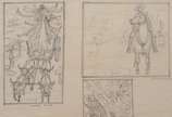 Enrico Bianco (1918-2013), Estudo para Madona e... - Grafite s/ papel <br>Com Declaração de Autenticidade, registrado sob o nº 00072, emitido pela Família do Artista.