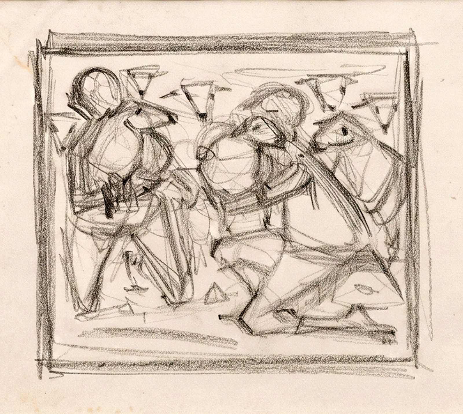 Enrico Bianco (1918-2013), Estudo para Menino com Carneiros - foto 1 de 3