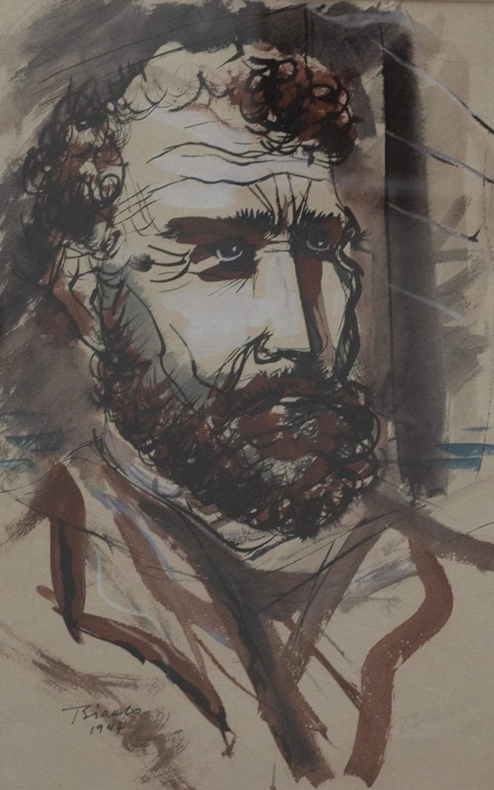 Enrico Bianco (1918-2013), Cabeça de Homem, 1947 - foto 1 de 4