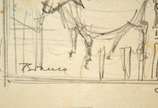 Enrico Bianco (1918-2013), Estudo para Boiadeir... - Grafite s/papel<br>Ass.Centro superior<br>Com Declaração de Autenticidade, registrado sob o nº 00017, emitido pela Família do Artista.