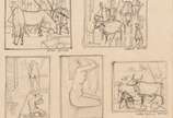 Enrico Bianco (1918-2013), Estudo para Boiadeir... - Grafite s/papel<br>Ass.Centro superior<br>Com Declaração de Autenticidade, registrado sob o nº 00017, emitido pela Família do Artista.